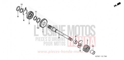 AXE DE KICKSTARTER ANF125T5 de 2005